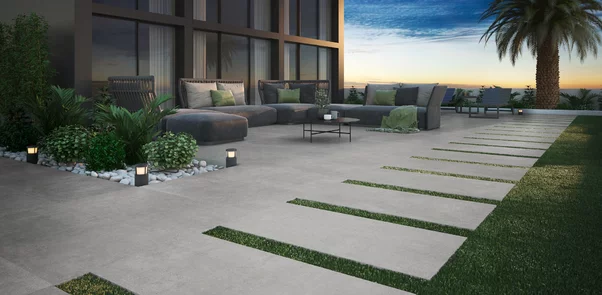 Gravel Grey 120x120x0,9 cm