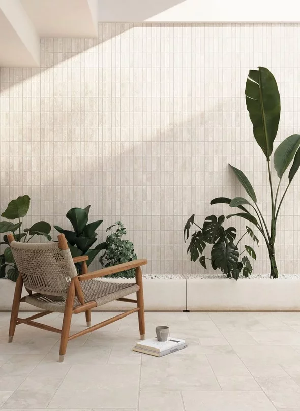 Obklad Deco Trevia White 32x62,5 cm